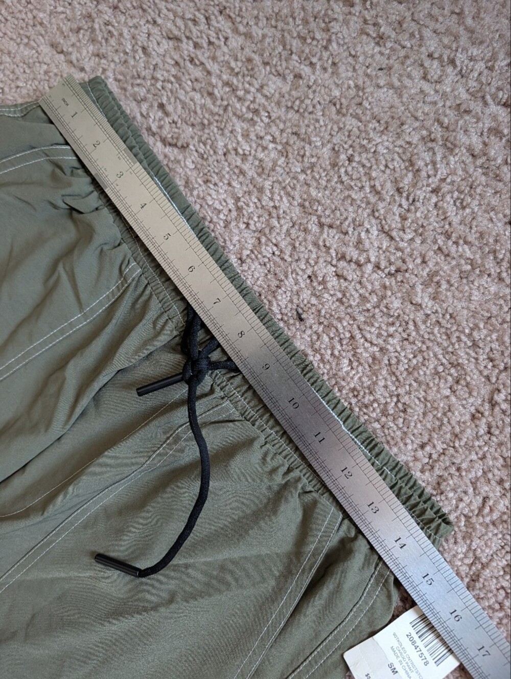 Hot Topic American Stitch Mens Olive Green Contrast Stitch Cargo Pants NWT Small - Picture 10 of 14